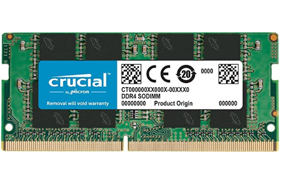 Crucial 8GB Single DDR4 2400 MT/S (PC4-19200) SR x8 SODIMM 260-Pin Memory - CT8G...